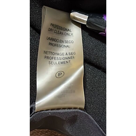 Vintage Calvin Klein Women’s 2 Pencil Skirt with Back Slit Size 2 Black Lined - Picture 7 of 8